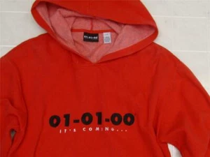 Womens Millennium 010100 2000 Collector L Fleece Red Sweater Sweatshirt Hoodie - Picture 1 of 6