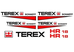 Terex HR18 Gräber Aufkleber Set - Bild 1 von 1