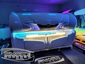 MegaSun 5600 sunbed Tanning bed Sunbeds Liedown Sun Bed led White - Picture 1 of 10