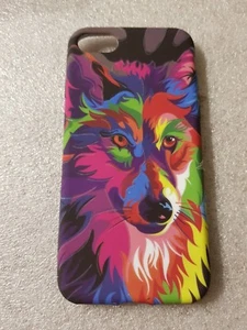 Etui Coque Souple silicone animaux tête Loup pour APPLE iPhone 7 - Picture 1 of 1