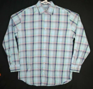 Peter Millar langärmliges kariertes Button-Down-Hemd Herren Größe Large - Bild 1 von 4