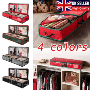 Christmas Xmas Wrapping Paper Storage Bag Gift Wrap Decoration Tidy Organiser~ - Picture 1 of 19