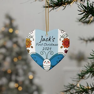 Erster Weihnachtsschmuck - Elegantes Keramik Andenken in 4 Formen, perfektes Geschenk - Bild 1 von 13