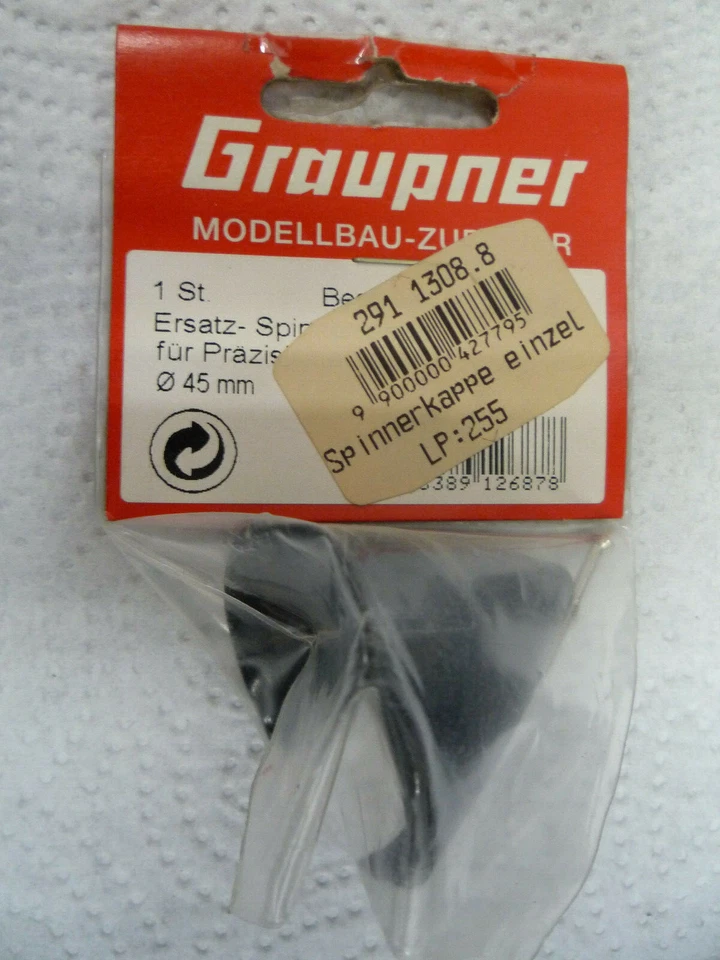 Graupner 1308.8 Tapa Spinner de Repuesto para Spinner de Precisión 45mm Negro Foto 1 de 1