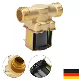 G 1/2" DC 12V Magnetventil Elektrisch Wasserventil N/C Wasser Einlass Ventil DE - Bild 1 von 11