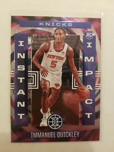 Inserto de impacto instantáneo Panini Illusions 2020-21 Immanuel Quickley RC #17 Knicks - Imagen 1 de 1