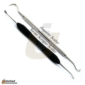 Dental Sickle Scaler Supragingival Calculus Remover Tartar Scraper Vets Scaling - Picture 1 of 3