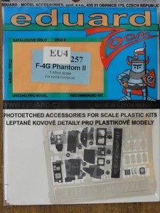 1/48 Eduard Zoom F-4G PHANTOM II Interior COLOR Photo Etch for Hasegawa PE OOP - Picture 1 of 1