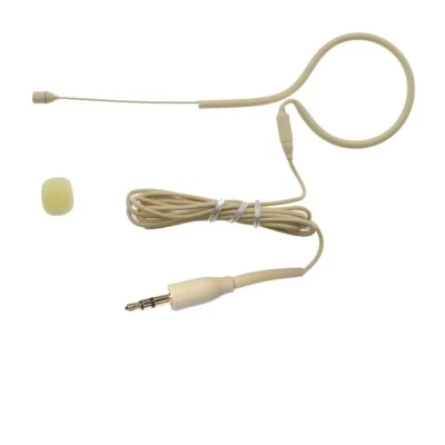 HM100 Single EarSet HeadSet Microphone  3.5mm TRS Jack Stereo Mic Computer PC - Image 1 of 4
