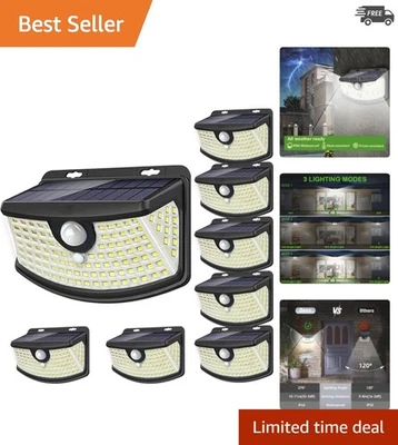 Smart 270° Angle Solar Lights - Waterproof Motion Sensor, 8-Pack for Outdoors - Image 1 of 4