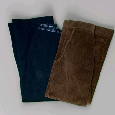 Lote De Colección De 2 Pantalones Campana De Pana Y Algodón - Talla 28x33 Foto 1 de 4