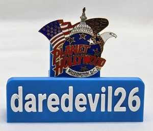 PLANET HOLLYWOOD American Flag Eagle Washington, D.C. Enamel Pin Badge - Picture 1 of 3