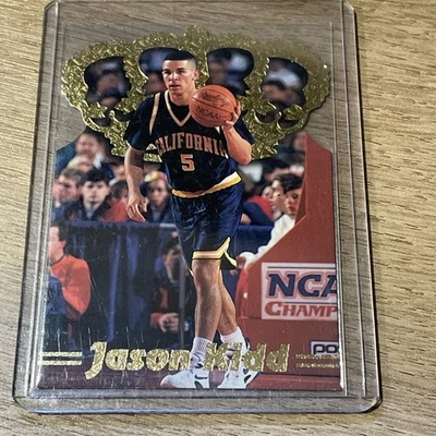 Jason Kidd 1995 Pacific Prism Gold Crown Die-Cut Card #DC-4. Califórnia - Imagem 1 de 2