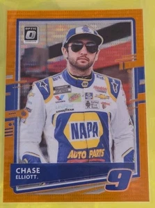 2021 Panini Donruss NASCAR Optic Orange Pulsar Prizm Chase Elliott #30 - Picture 1 of 2