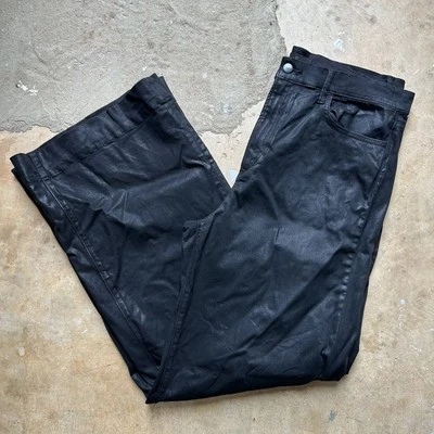 Joe’s Jeans The Mia tiro alto pierna ancha negro recubierto elástico para mujer talla 33 Foto 1 de 4