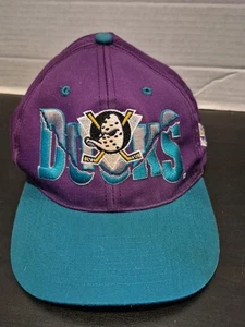 Vintage Anaheim Mighty Ducks Snapback Hat Disney NHL EUC  - Picture 1 of 8