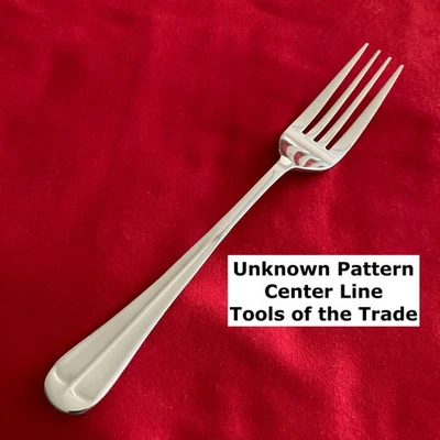 Tenedor de cena desconocido Tools of Trade línea central brillante 7 1/2" acero inoxidable Foto 1 de 4