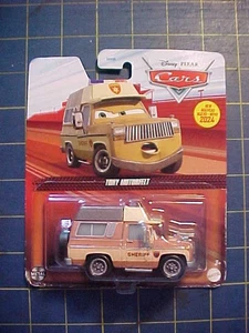 DISNEY PIXAR CARS TONY MOTORFELT! ON THE ROAD SERIES SHERIFF!  NIP - Picture 1 of 3