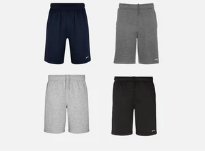 SLAZENGER FLEECE SHORTS LOUNGE PANTS ZIP POCKETS XS S M L XL 2XL 3XL 4XL 5XL - Picture 1 of 27