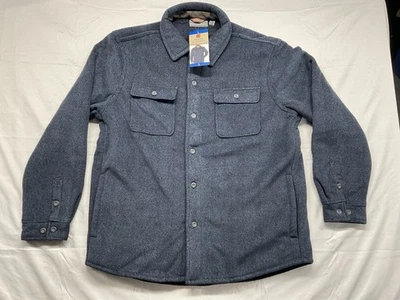 Rugged Elements шерпа с подкладкой рубашка куртка мужская большой темно-синий новый с ярлыками - Изображение 1 из 4