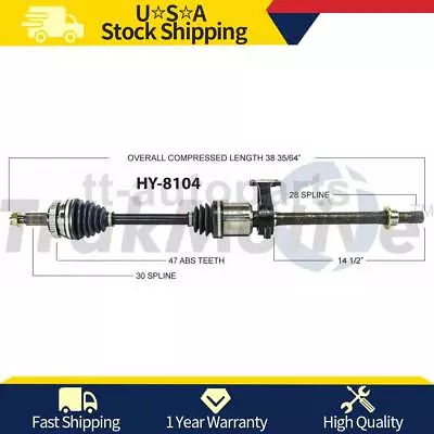 Front Right CV Axle Joint For Hyundai Azera 2011 2010 2009 2008 2007 2006 - Image 1 of 2