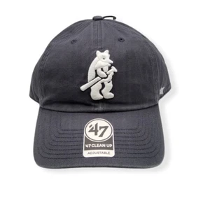 '47 Chicago Cubs Clean Up Cooperstown Vintage Navy Adjustable Strap Hat Dad Cap - Picture 1 of 6
