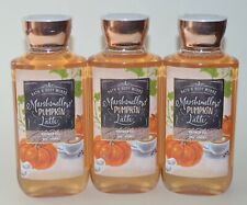 3 Marshmallow Pumpkin Latte Shower GEL Bath & Body Works 10 FL Oz