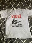 Scarface Movie Shirt Size L Gray Tony Montana Al Pacino