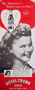 RC Cola 1945 Shirley Temple Royal Crown Large Half-Page Magazine Print Ad - Picture 1 of 4
