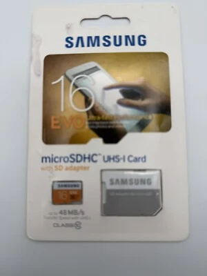 Samsung MicroSDHC EVO Memory Card w/ Adapter 16GB - Image 1 of 2