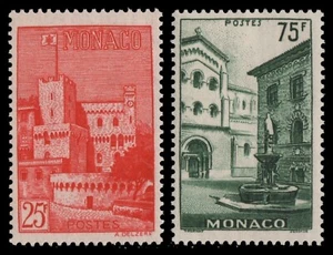 Mónaco 1954 - Mi-N.o 490-491 ** - Estampillada sin montar o nunca montada - Vistas - Imagen 1 de 1