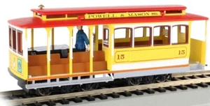 HO Scale - POWERED - Powell and Mason Sts- Cable Car w/GripMan - BAC-60538 - Bild 1 von 2