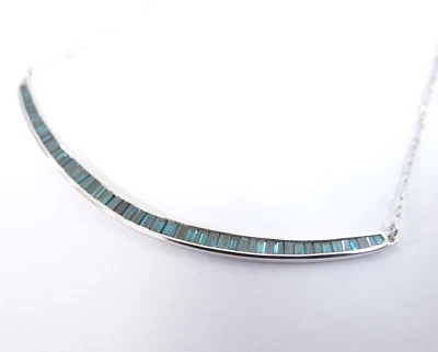 Melee 蓝色钻石吊坠项链 0.6 克拉 K18WG 免运费 31220145900 2 — 第 1/4 张图片