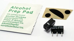 2x Schalter L&R-Klick + 1 Set Gleitpad, Ersatz-Füße für Logitech M185, M220 M175 - Bild 1 von 6