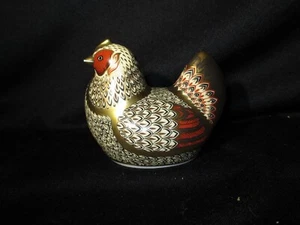 Royal Crown Derby Imari Paperweights Farmyyard Hen Made in England - Bild 1 von 3