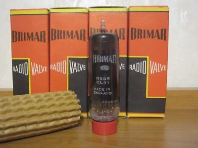 1x RARO VINTAGE 6AQ5 / EL90 Brimar Salida LIMITADA Tetrodo (NUEVO, NOS, EN CAJA AÑOS 70) Foto 1 de 4