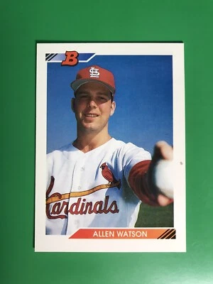 1992 Bowman Allen Watson RC #634 St. Louis Cardinals - Image 1 of 2