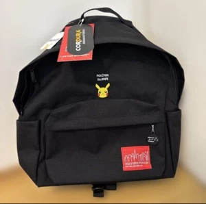 Nintendo Pokémon Pikachu × Manhattan Portage Black bagpack  Women’s men's Unused - Picture 1 of 5