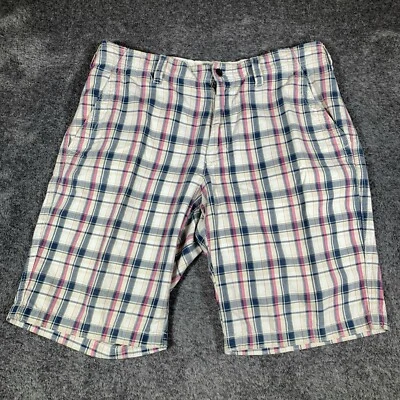 Express Shorts Men’s 34 Plaid Chino Heavy Cotton - Image 1 of 4