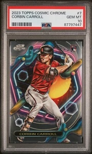 2023 Topps Cosmic Chrome #7 Corbin Carroll Rookie (RC) PSA 10 - Bild 1 von 2