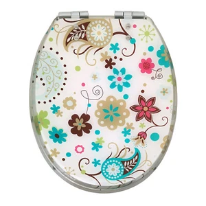 Groovy Flowers Soft Close Toilet Seat - Picture 1 of 7