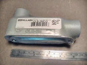 5 Hubbell Killark 3/4 Zoll OLB-2MCG LB Leitungskörper mit Deckel/Dichtung Leerrohr Neu - Bild 1 von 5