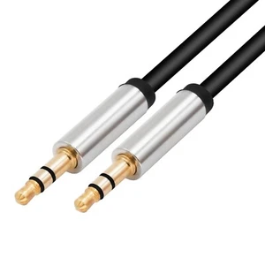 AUX Audio-Kabel Stereo Klinke 3,5mm Stecker Klinkenkabel Metall Stecker 3Pin - Bild 1 von 5