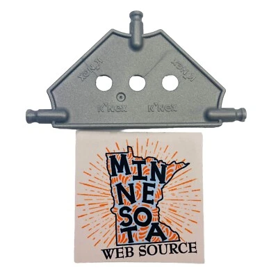 20 painéis triangulares pequenos de prata Knex placa base 3-7/16" peças padrão K'nex - Imagem 1 de 2