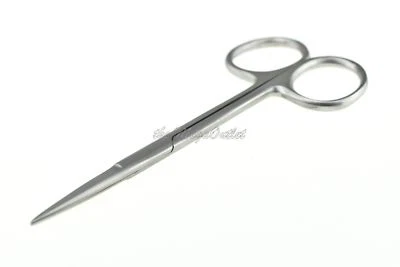 MAQNSCO Nasenhaarschere Schnurrbart Schere Trimmen Körperpiercing chirurgische Iris gerade