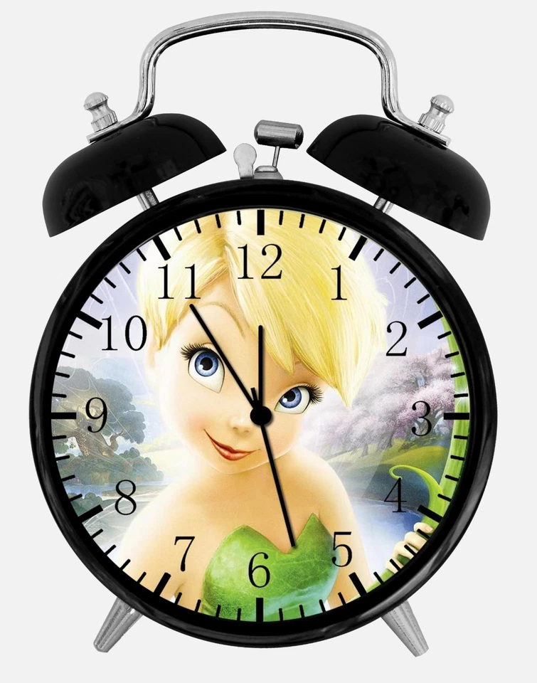 Disney Tinker Bell Alarm Desk Clock 3.75" Home or Office Decor X56 Nice For Gift - Image 1 of 1