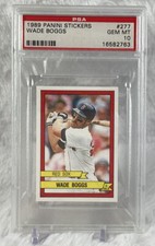 1989 Panini Stickers Wade Boggs PSA 10 POP 2.