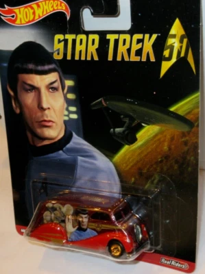 HOT WHEELS POP CULTURE STAR TREK 50 SPOCK DECO DELIVERY With REAL RIDERS - Image 1 of 4
