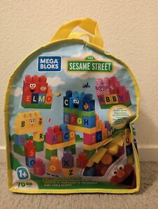 Mega Bloks - Sesame Street - ABCs with Sesame Street - 70 Pcs - New & Sealed