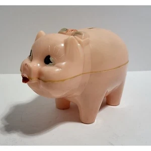 Alcanza de plástico rosa ""Squealie"" vintage década de 1950 Toy Town Corp rosa pateada. 2304415 - Imagen 1 de 10